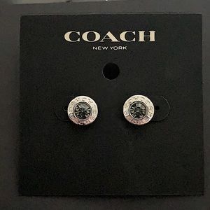 Coach Open Circle Stud Earrings